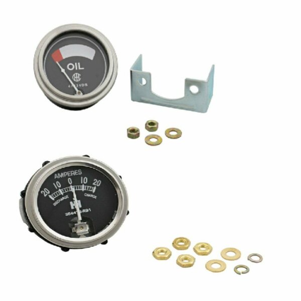 Aic Replacement Parts Oil Amp 2 Gauge Set Fits FARMALL A B C Super C A SAV 1947 1954 43987DB 354473R91 43987DB-AMPGAUGE